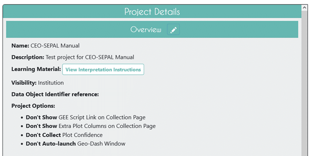 Preview your material by clicking on the View Interpretation Instructions button in the Project Details pane.
