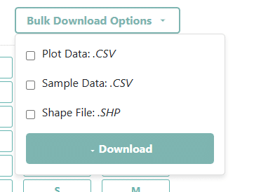 Bulk download options available to administrators.