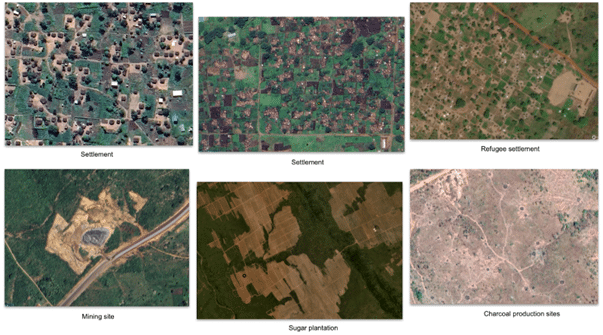 Variety of land cover types in Uganda discovered during CEO labeling. Image credit: Abena Boatemaa Asare-Ansah.