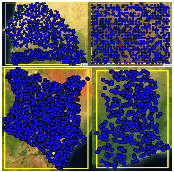 Sample points distribution in CEO. 